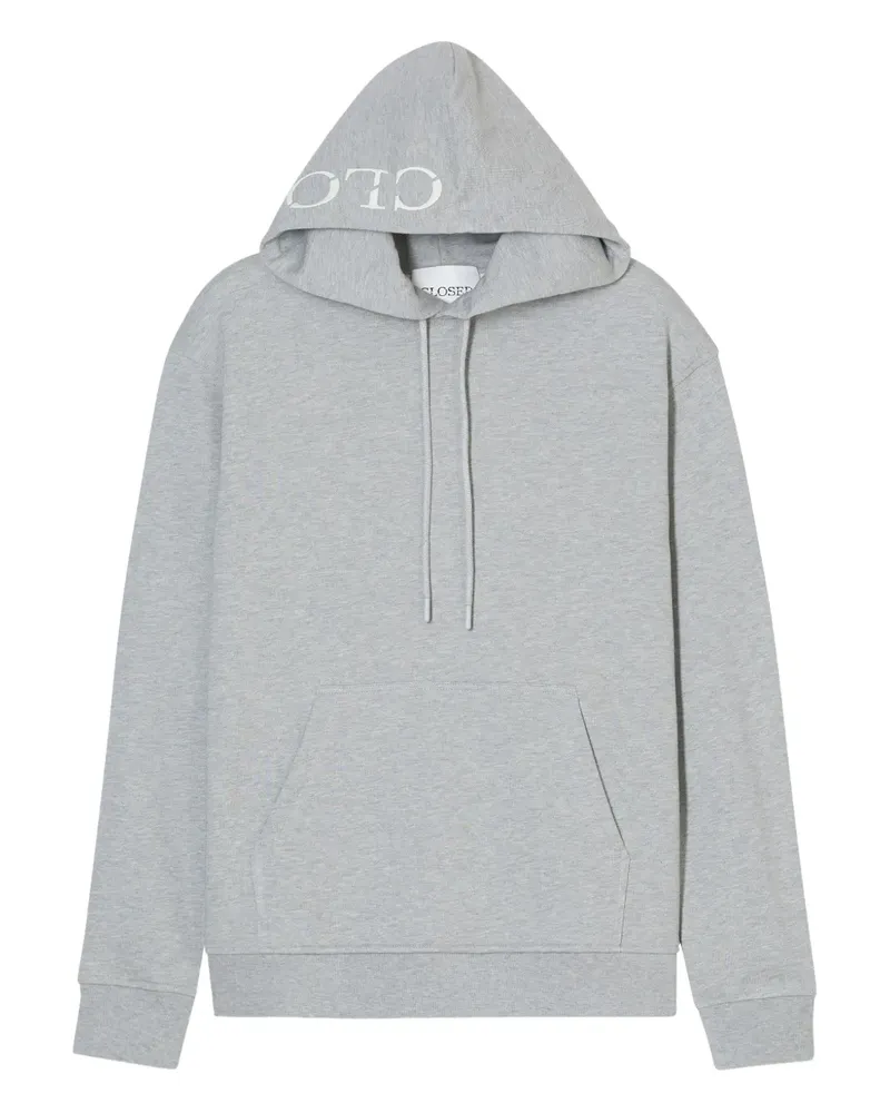 Closed Hoodie mit Logo-Stickerei - Grau Grau