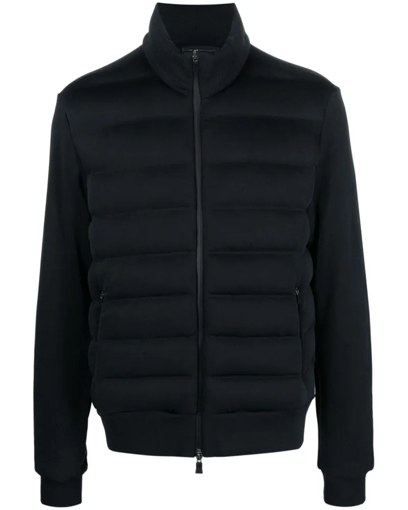 Herno Gefütterte Jacke mit Stehkragen - Blau Blau