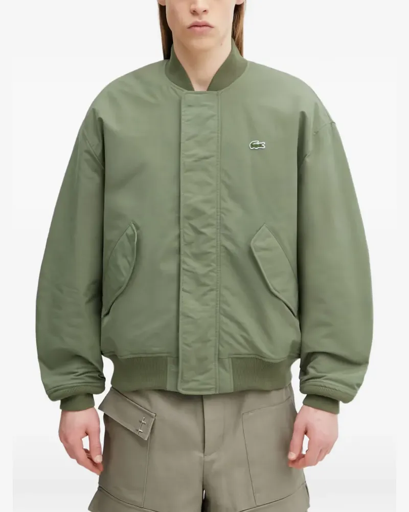 Lacoste logo-patch bomber jacket - Grün Grün