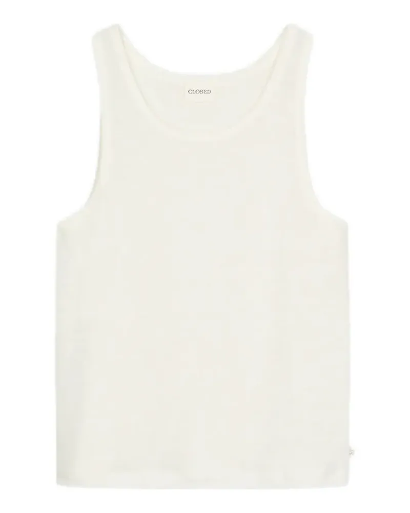 Closed scoop-neck tank top - Nude Nude