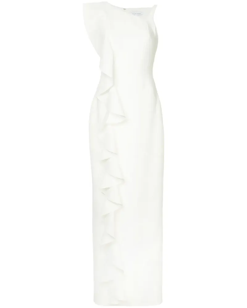 Rachel Gilbert Maxikleid mit Volants - Weiß Weiß