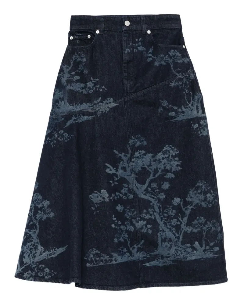 Erdem Midirock aus Denim - Blau Blau