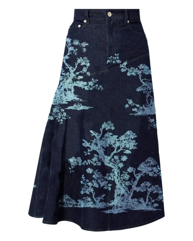 Erdem Midirock aus Denim - Blau Blau