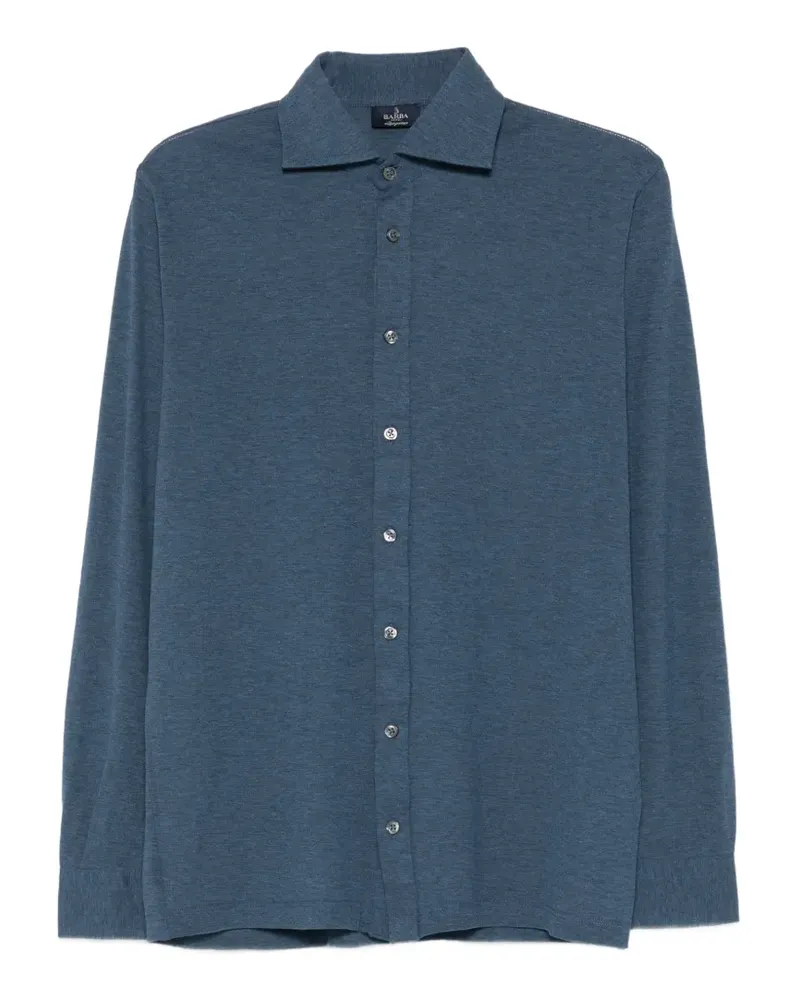 BARBA long-sleeve shirt - Blau Blau