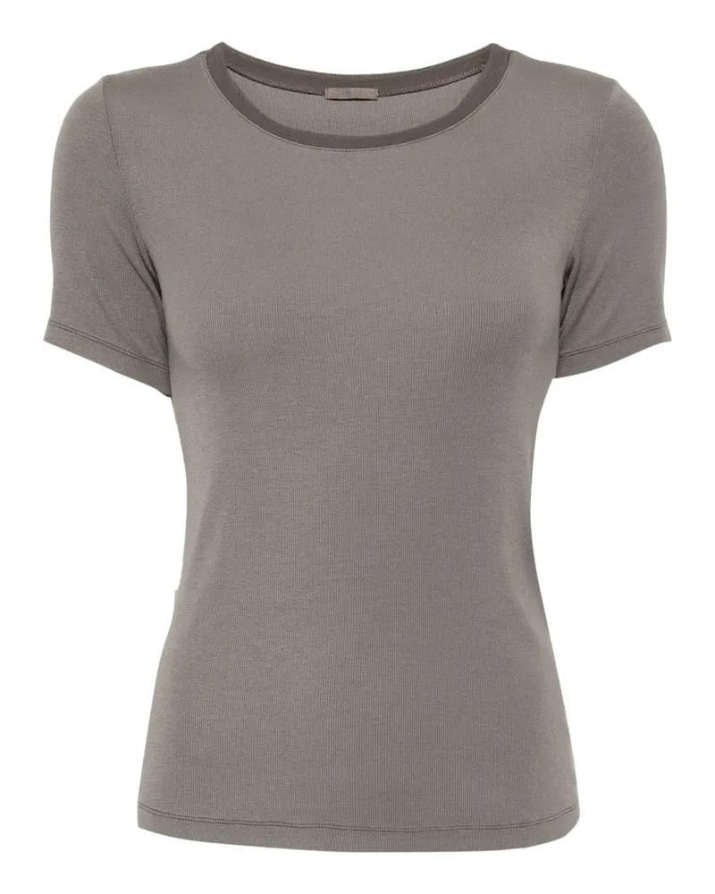 TRANSIT Klassisches T-Shirt - Grau Grau