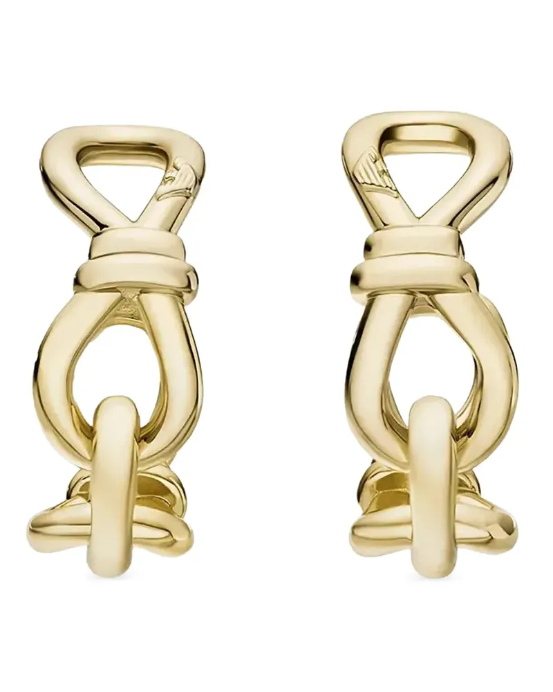 Emporio Armani Creolen mit Schleife - Gold Gold