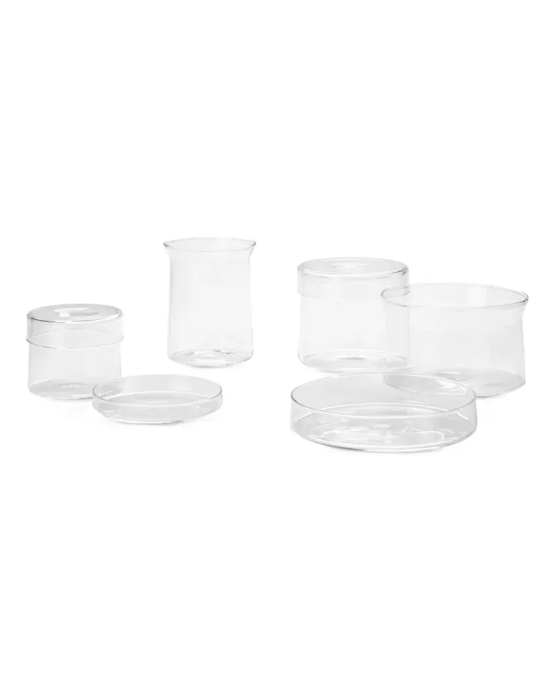 The Conran Shop Home Lab Aufbewahrungsbehälter (6er-Set) - Weiß Weiß