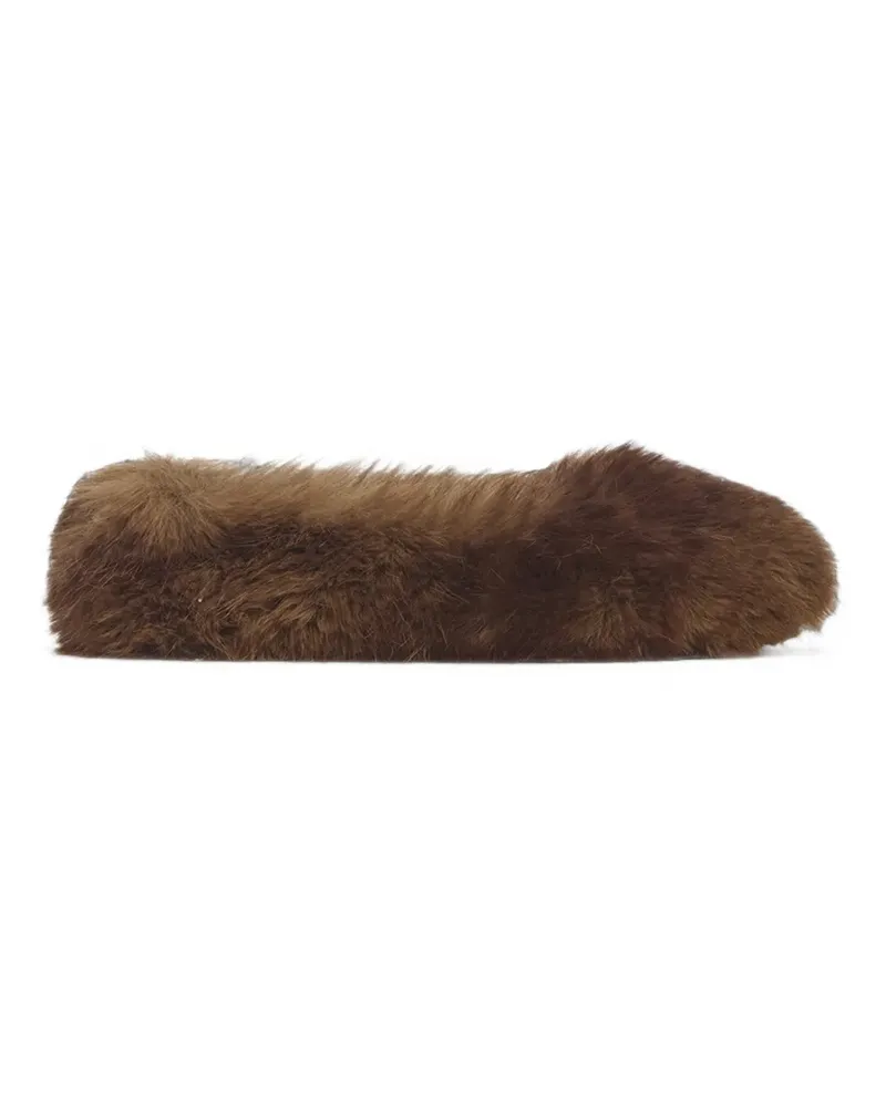 APPARIS Magda faux-fur slippers - Braun Braun