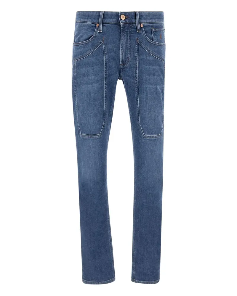 Jeckerson John stitching jeans - Blau Blau