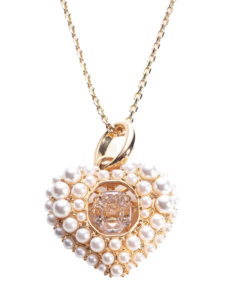 Swarovski Idyllia crystal and pearl necklace - Gold Gold