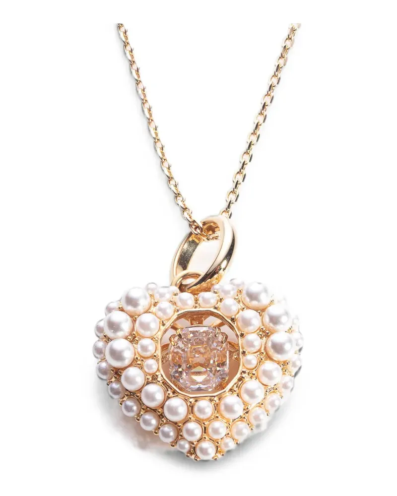 Swarovski Idyllia crystal and pearl necklace - Gold Gold