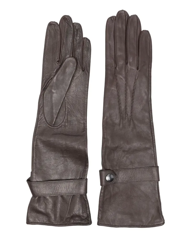 Manokhi Handschuhe aus Leder - Braun Braun