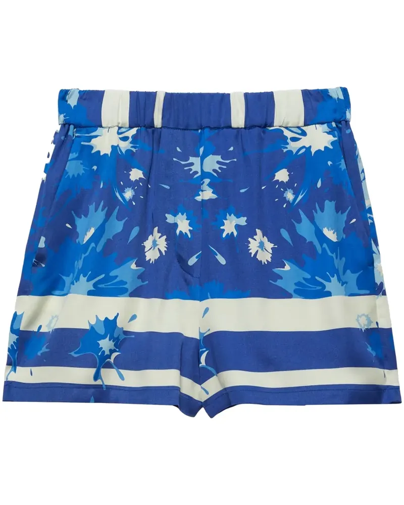 MSGM Shorts mit Print - Blau Blau