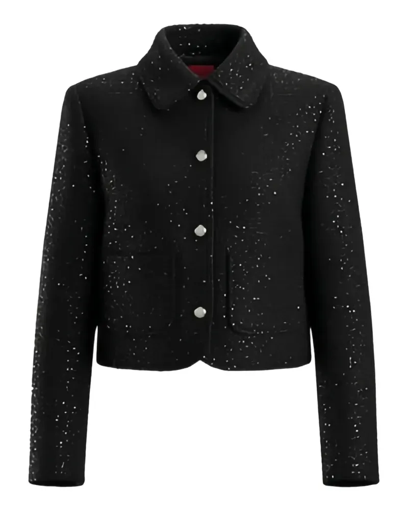 HUGO BOSS Cropped-Jacke - Schwarz Schwarz