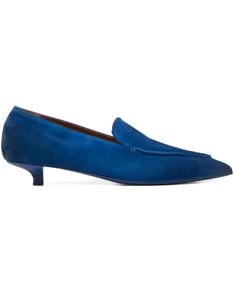 Marsèll Spitze Pumps aus Wildleder - Blau Blau