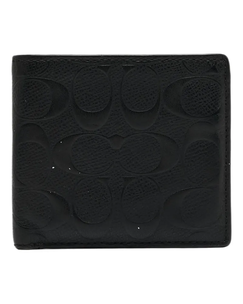Coach Portemonnaie mit Logo-Prägung - Schwarz Schwarz