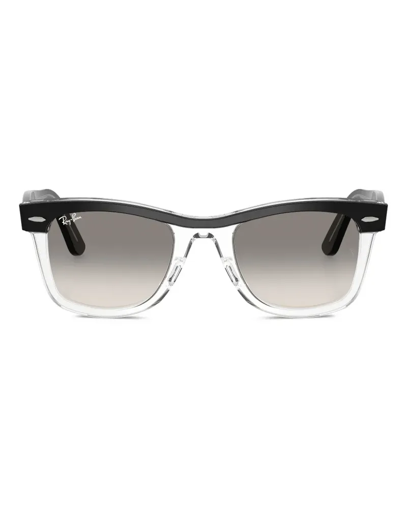 Ray Ban Sonnenbrille mit eckigem Gestell - Schwarz Schwarz