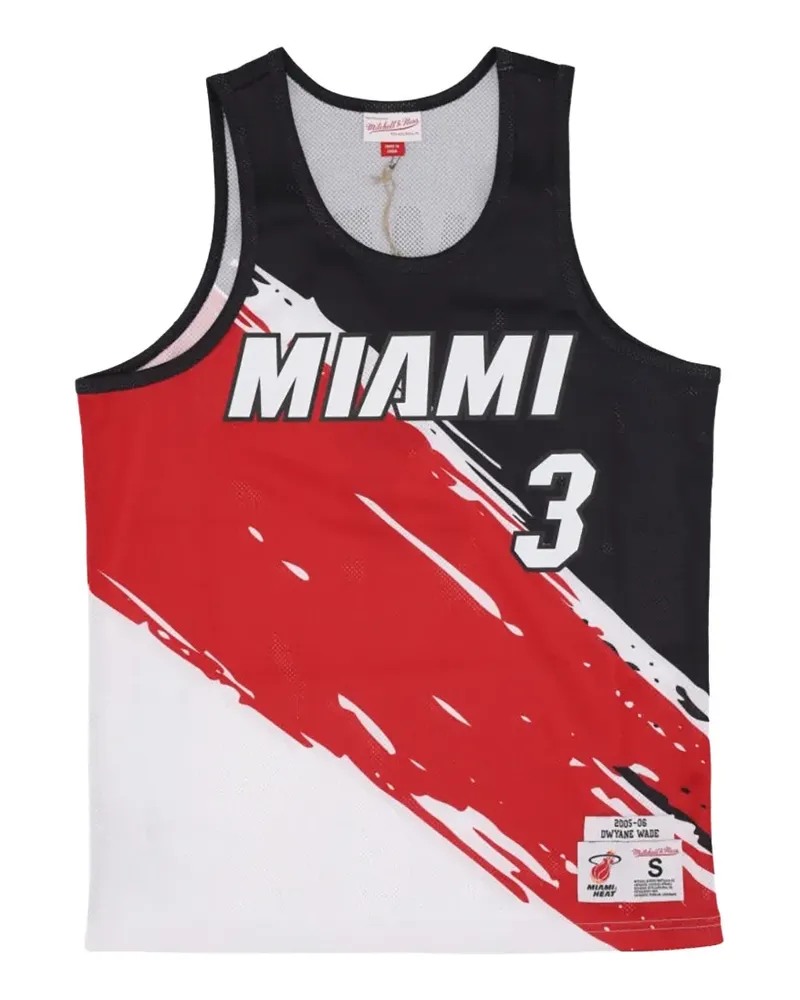 Mitchell & Ness Heat Dwayne Wade Tanktop - Schwarz Schwarz