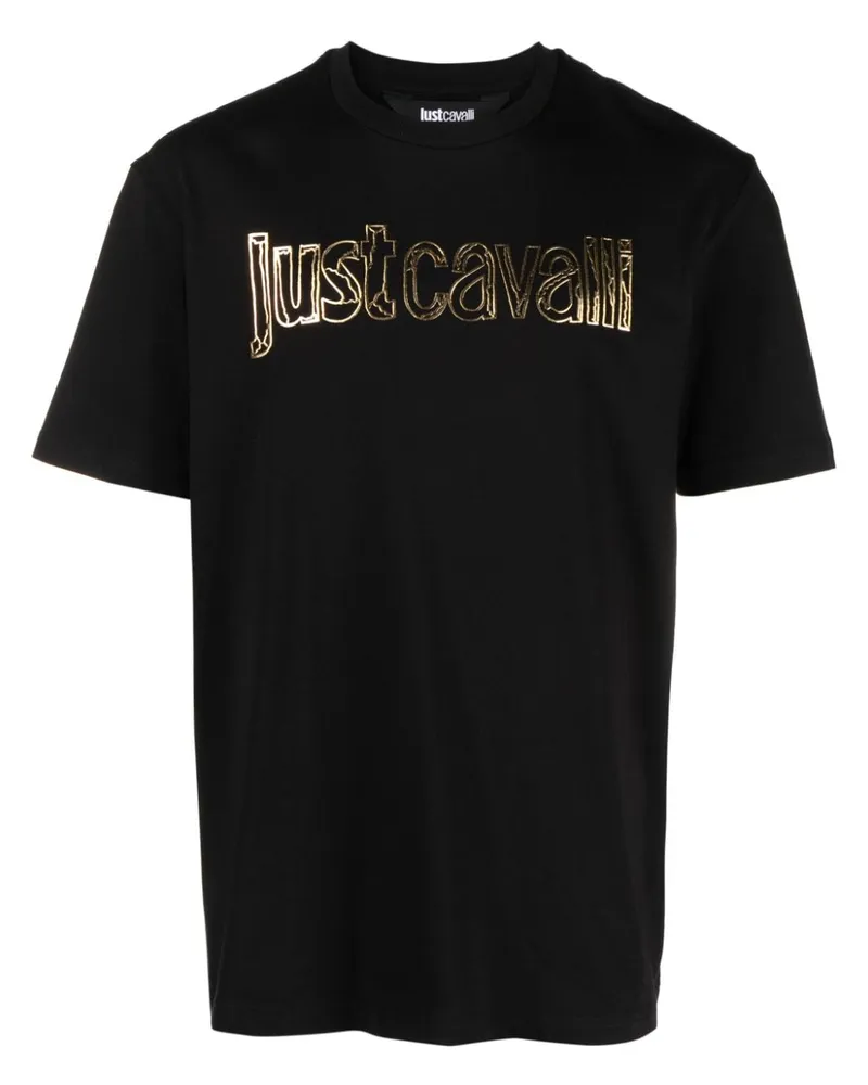 Just Cavalli T-Shirt mit Logo-Print - Schwarz Schwarz