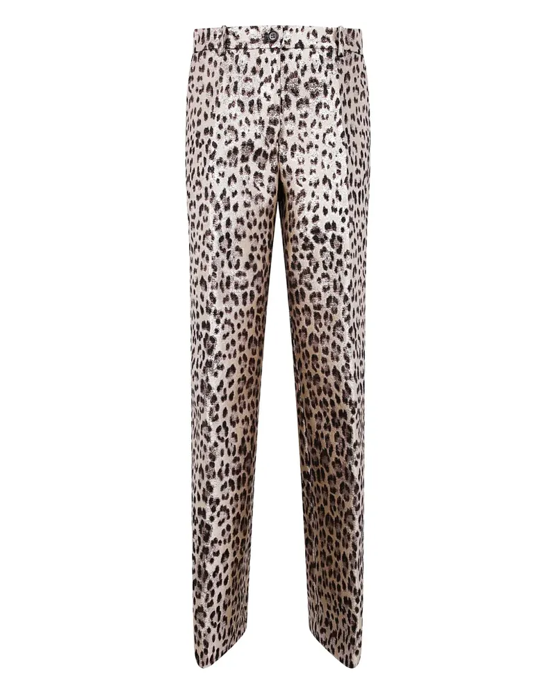 P.A.R.O.S.H. P.A.R.O H. Hose mit Leoparden-Print - Braun Braun