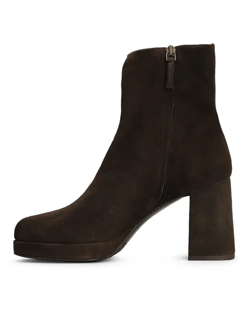 The Seller Plateau-Stiefeletten aus Wildleder - Braun Braun