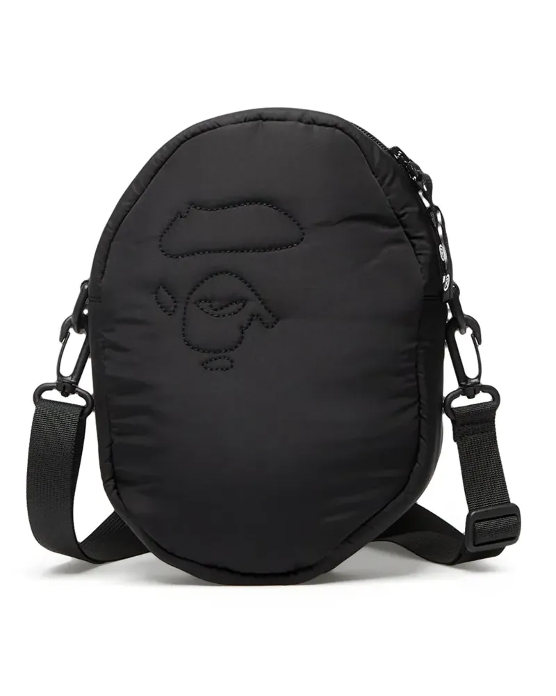 BAPE Gesteppte Schultertasche - Schwarz Schwarz