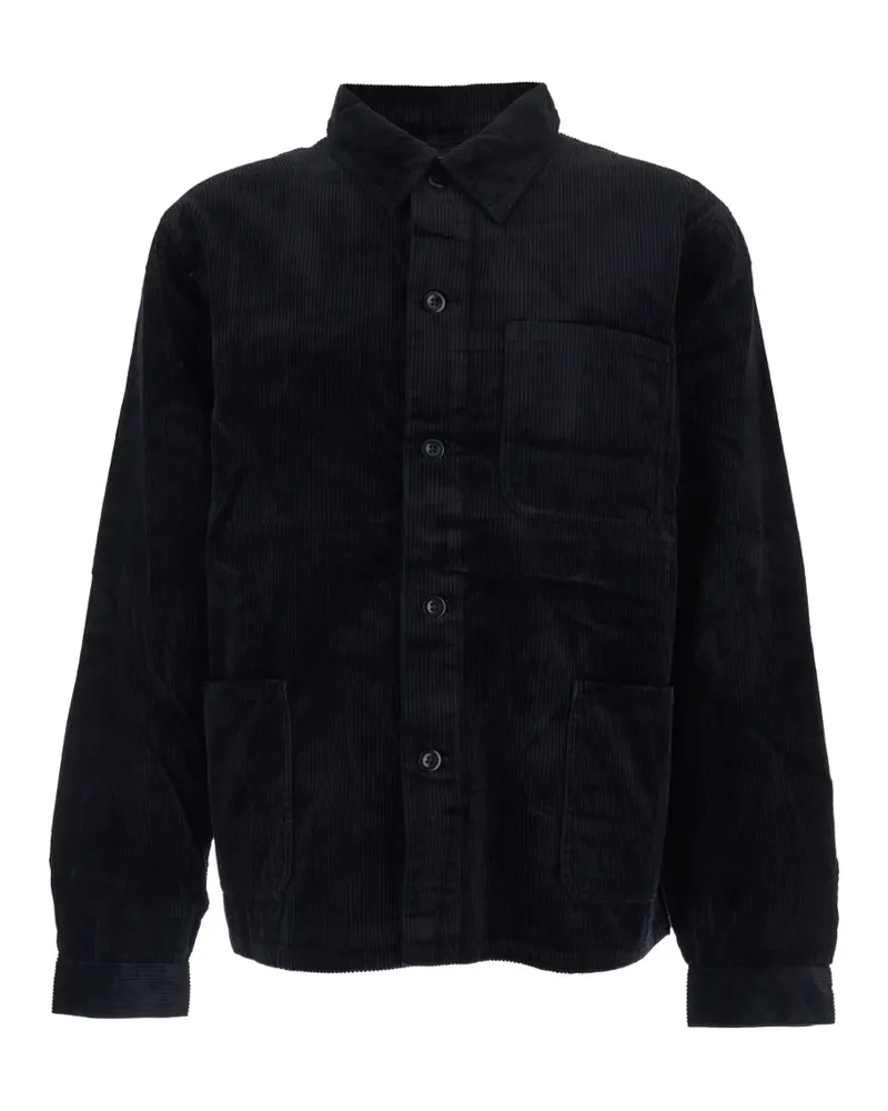 Ralph Lauren corduroy-effect patch-pocket overshirt - Schwarz Schwarz