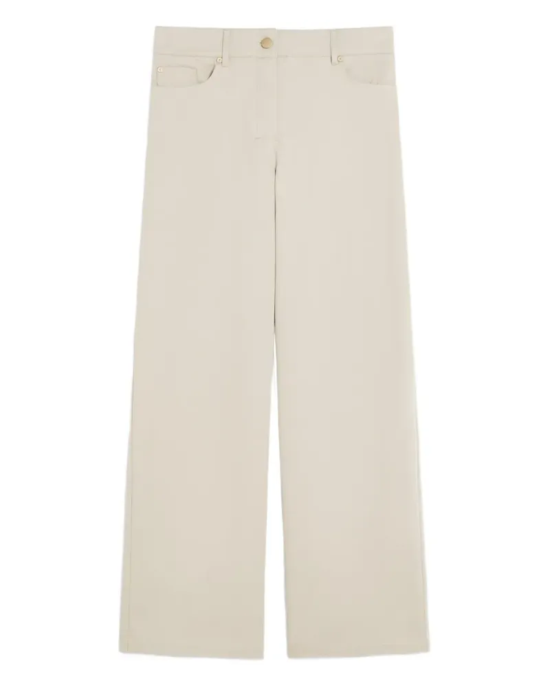 Max Mara Jeans mit weitem Bein - Nude Nude