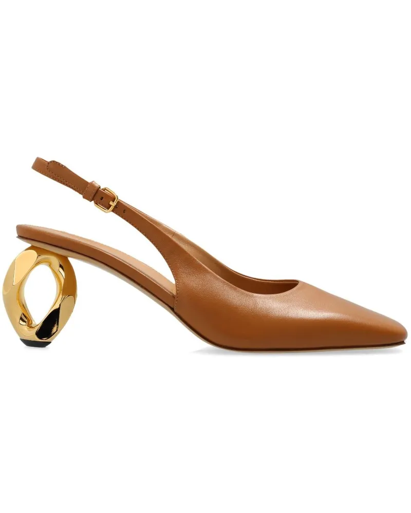 J.W.Anderson Catena Slingback-Pumps 80mm Braun