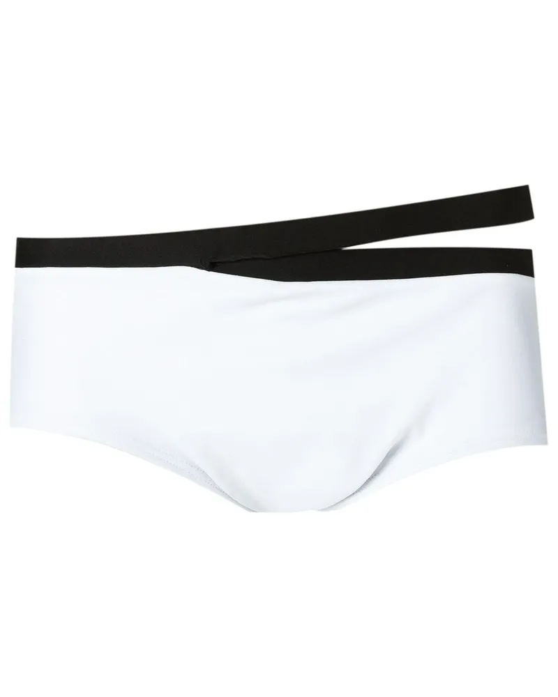 Amir Slama Shorts mit Cut-Outs - Weiß Weiß
