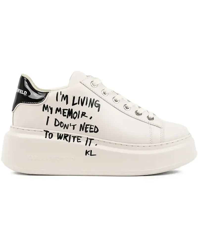 Karl Lagerfeld ANAKAPRI platform lace-up sneakers - Weiß Weiß