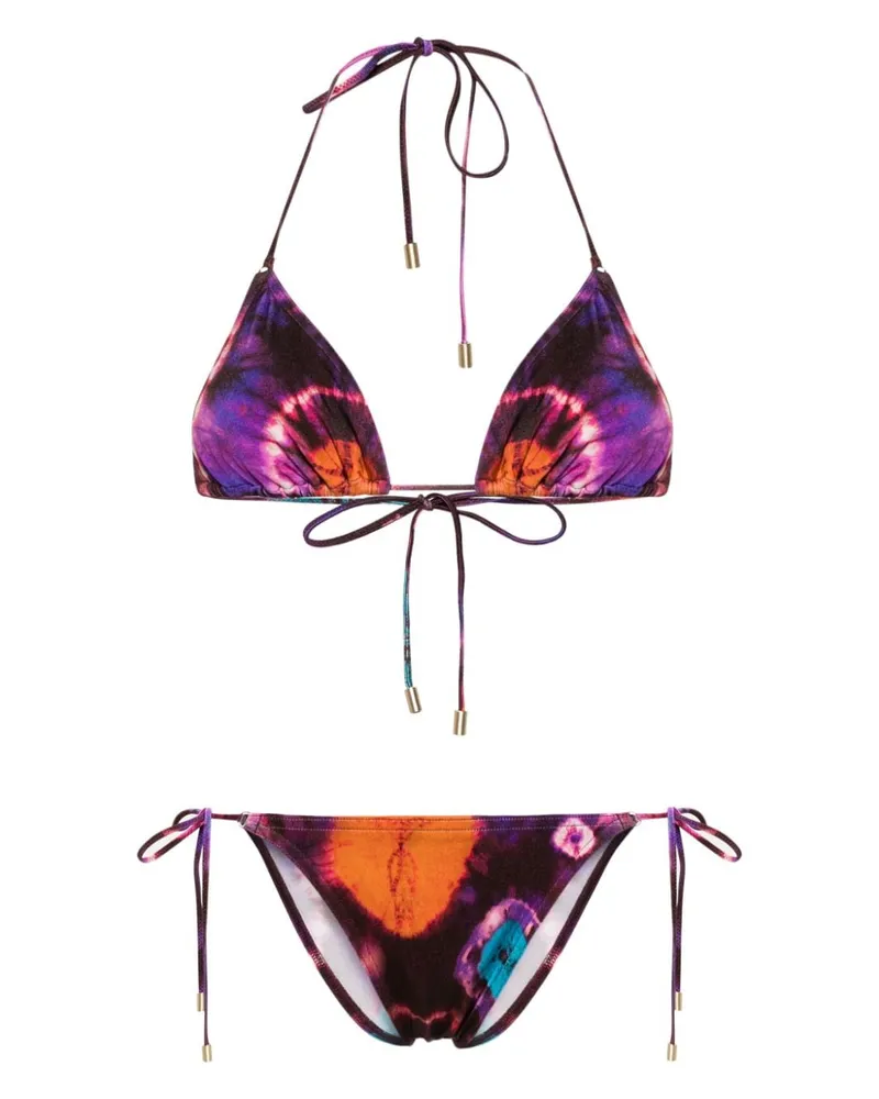Zimmermann Acadian Batik-Bikini Violett