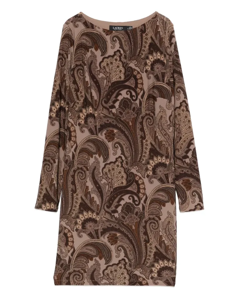 Ralph Lauren Minikleid mit Paisley-Print - Braun Braun