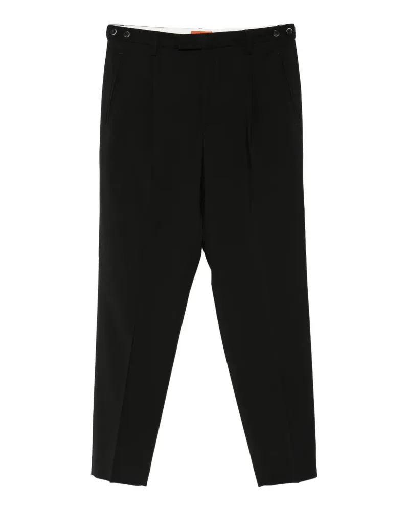 BARENA Masco Tropical buttoned trousers - Schwarz Schwarz