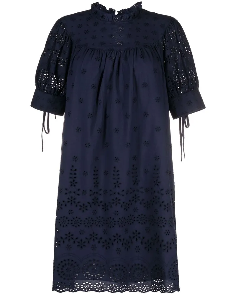 Ralph Lauren Hemd mit Ösenstickerei - Blau Blau