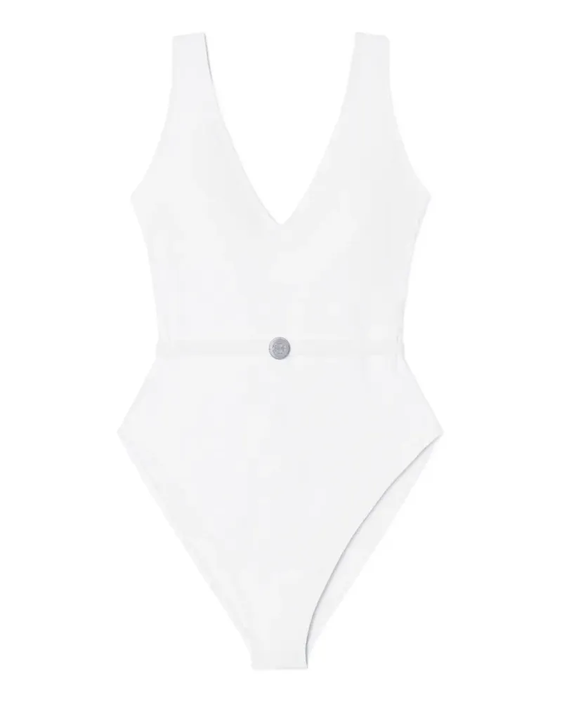 Tory Burch belted swimsuit - Weiß Weiß