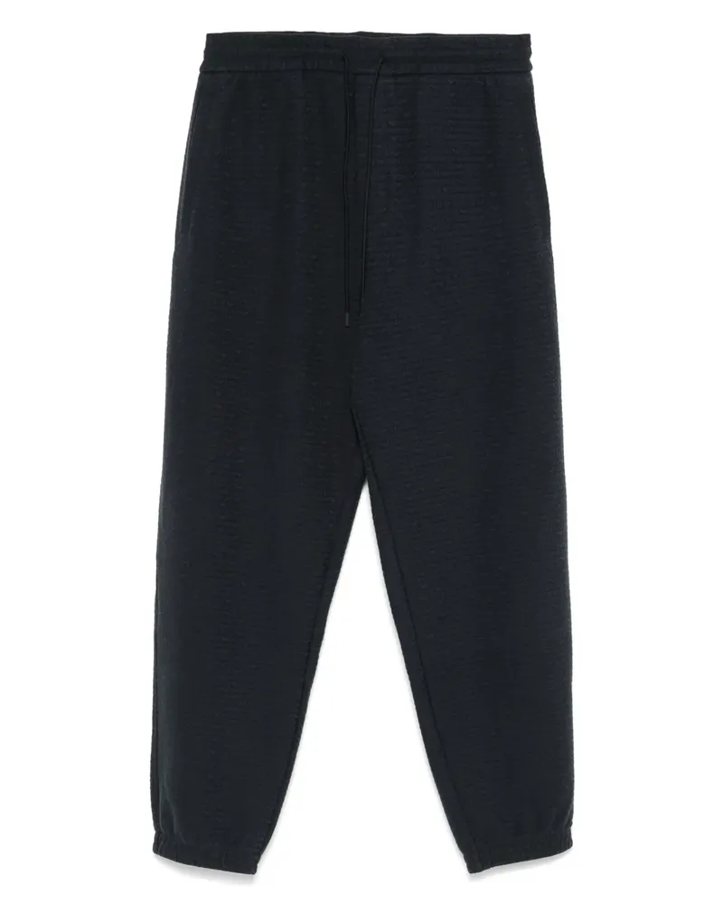 Emporio Armani Jogginghose mit Jacquard-Logo - Blau Blau