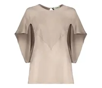 Bluse aus Seide - Nude