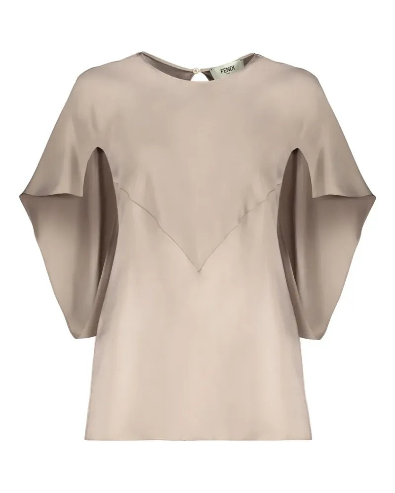 Fendi Bluse aus Seide - Nude Nude