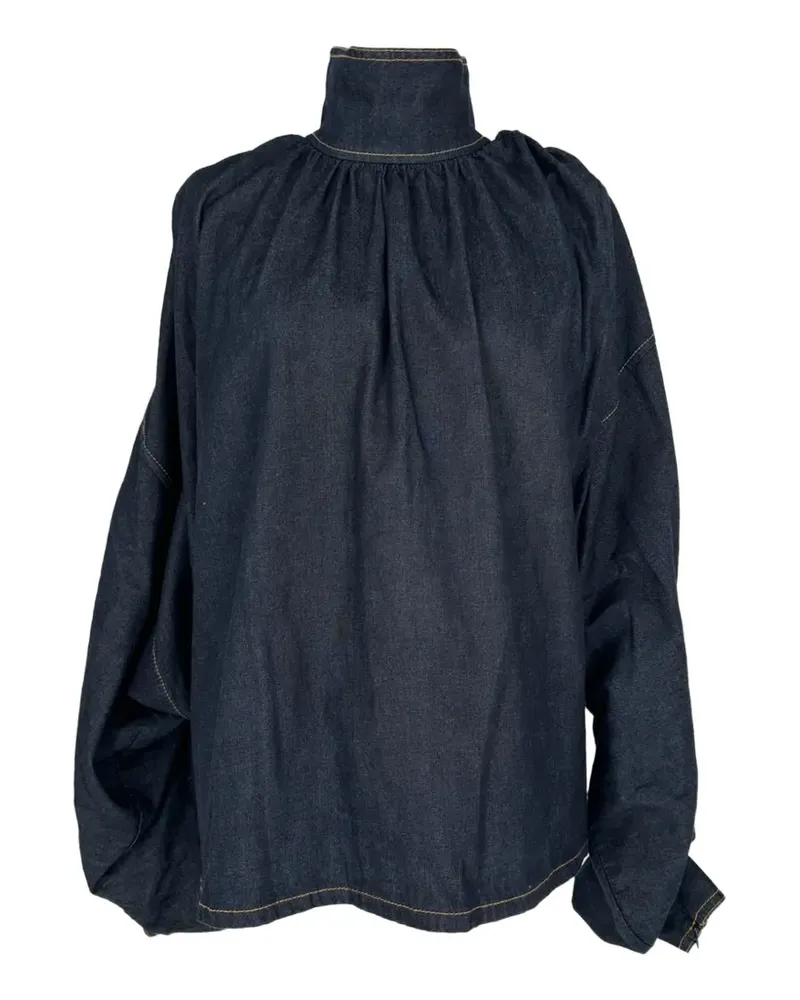 Zimmermann Illustration puff-sleeve blouse - Blau Blau