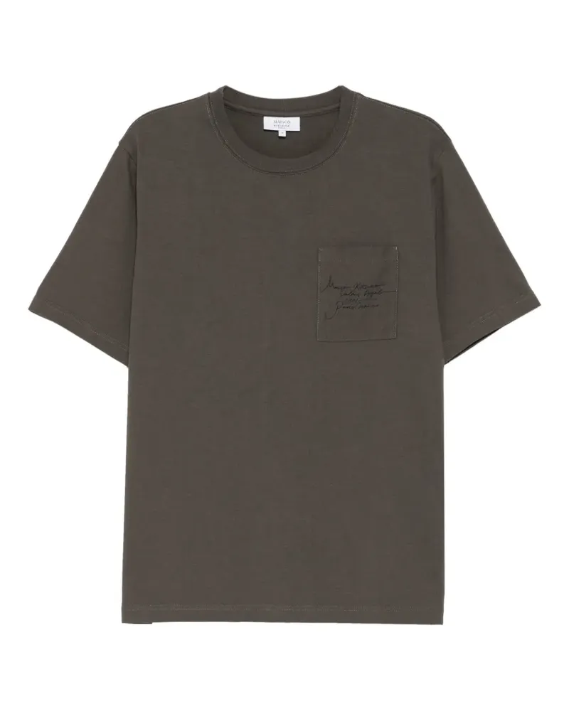 Kitsuné Poetic Script T-shirt - Grün Grün