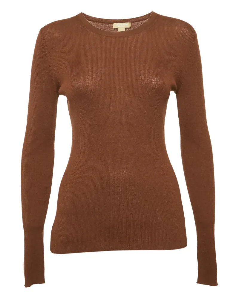 Michael Kors Geripptes Strickoberteil - Braun Braun