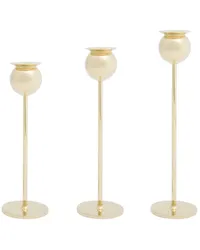 Skultuna Tulip' 3er-Set Kerzenständer Gold