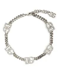 Dolce & Gabbana Armband mit Kristallen Silber