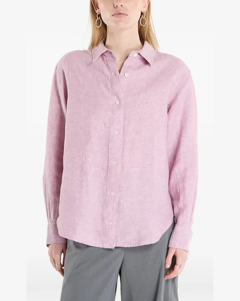 Samsøe & Samsøe Saloves slub-texture shirt - Rosa Rosa