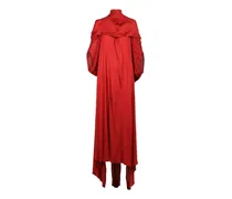 Kleid mit Stehkragen - Rot
