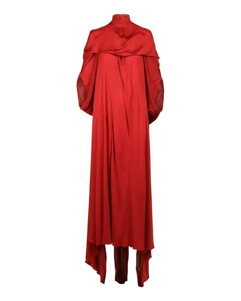 Valentino Garavani high-neck draped maxi dress - Rot Rot