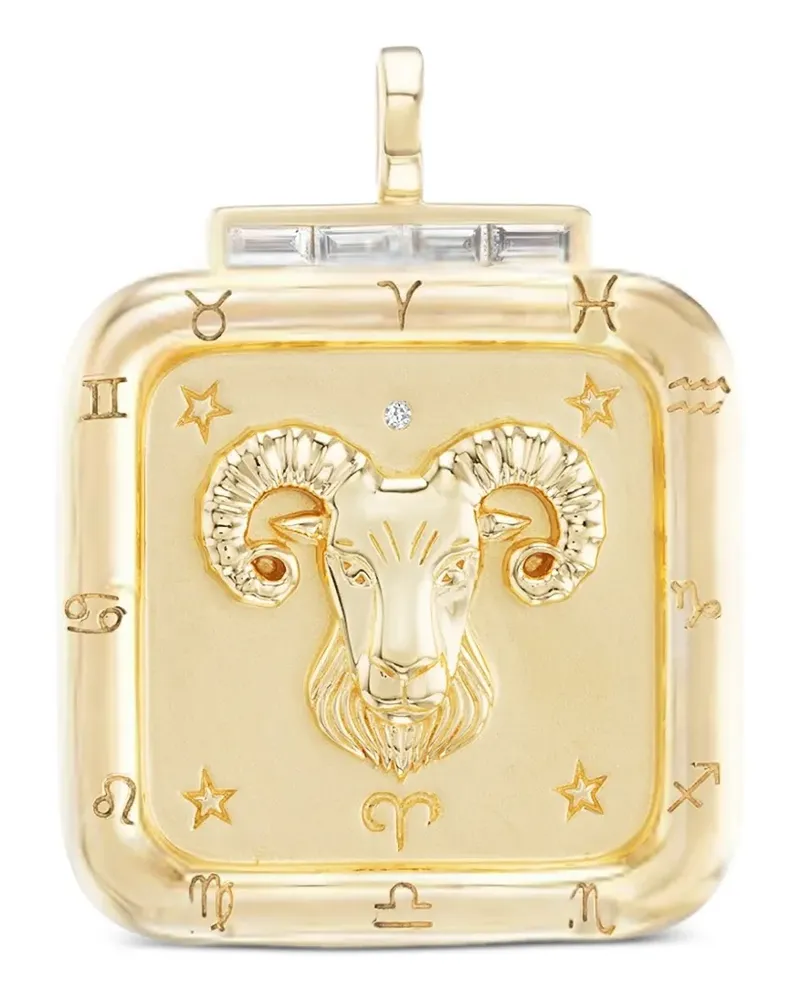 Sorellina Diamond Aries Pendant - Gold Gold