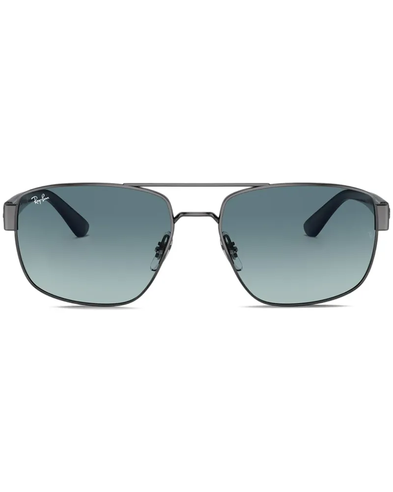 Ray Ban Sonnenbrille mit eckigem Gestell - Grau Grau
