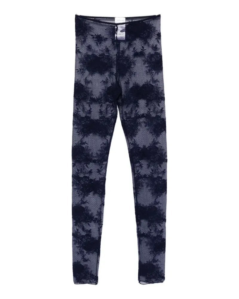 ANDAMANE Zillah floral-detail leggings - Blau Blau